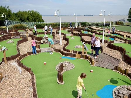 Minigolf at Haven Kent Coast Holiday Park (previously called Allhallows)