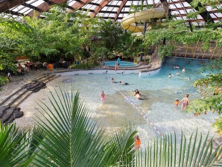 Swimming at Center Parcs De Huttenheugte