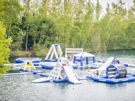 Aqua park at Tattershall Lakes