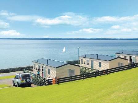 Caravans at Auchenlarie Holiday Park