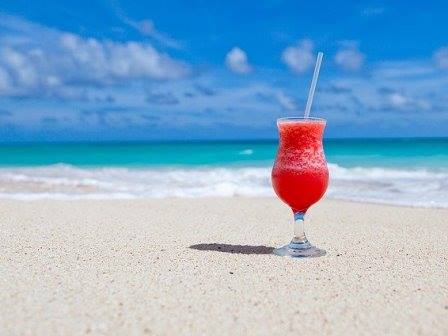 Caribbean beach in Jamaica