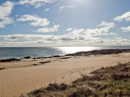 Beach at Grannie's Heilan' Hame Holiday Park