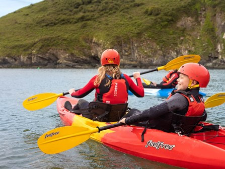 Kayaking at Bluestone Wales