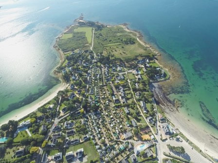 Coastline at La Baie Campsite in France