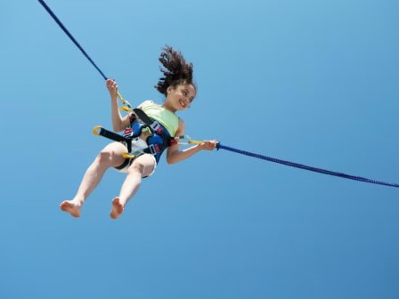 Bungee trampoline at Haven Greenacres