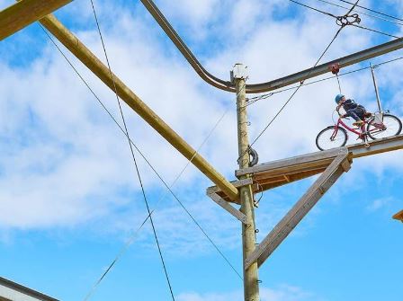 High ropes aerial adventure at Butlins