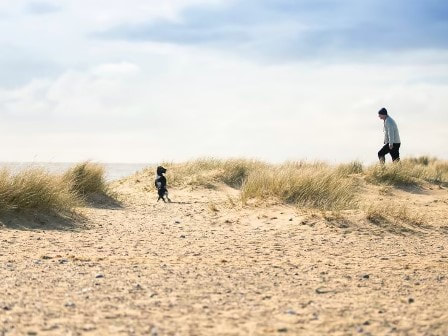 Beach at Caister on Sea Holiday Park