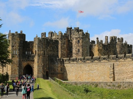 Alnwick Castle in Northumberland