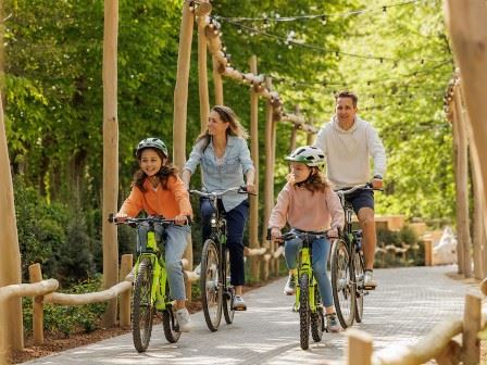 Family at Center Parcs Park Eifel in Germany