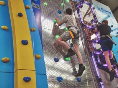 Climbing wall at Haven Thornwick Bay Holiday Park