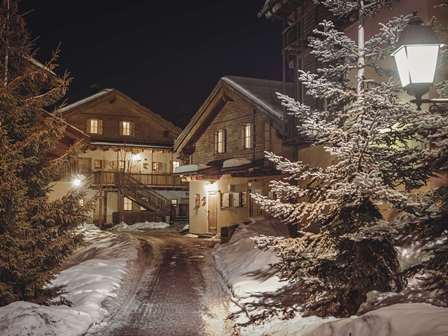 Club Med Pragelato-Sestriere Hotel at night