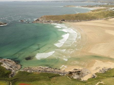 Crantock Beach in Cornwall