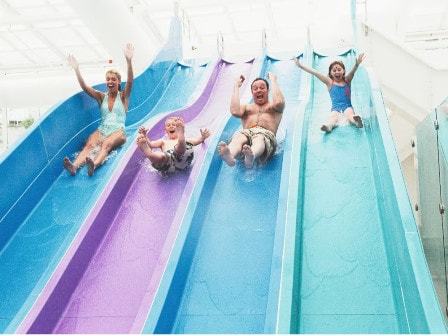 Waterslide at Devon Cliffs