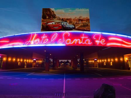 Disney Hotel Santa Fe entrance