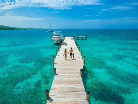 Sandals South Coast walkway