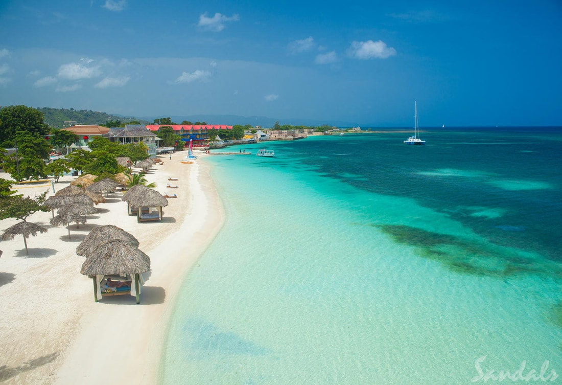 Beach at Sandals Montego Bay