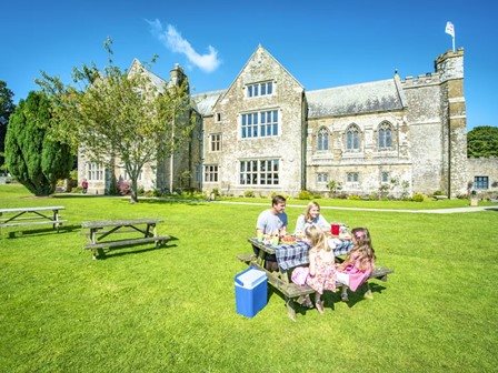 Family at Trelawne Manor Holiday Park