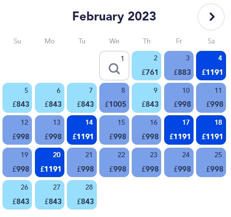 Disneyland Paris February 2023 prices