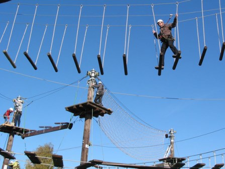 Aerial adventure at Sudsee Camp Campsite