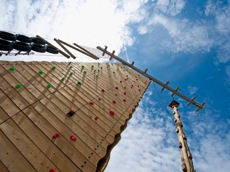 Climbing wall at Haven Cala Gran Holiday Park