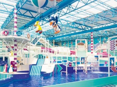 Swimming pool and waterpark at Craig Tara Holiday Park in Scotland