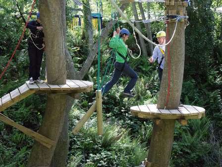 Aerial adventure at Haven Quay West in Wales