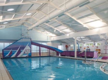 Swimming pool at Haven Seaview holiday park in Dorset