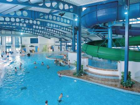 Flumes and swimming at Hendra Holiday Park