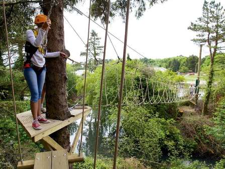 Haven Hafan y Môr touring Park aerial adventure course