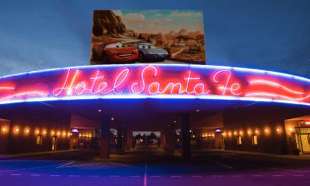 Disney Hotel Santa Fe entrance