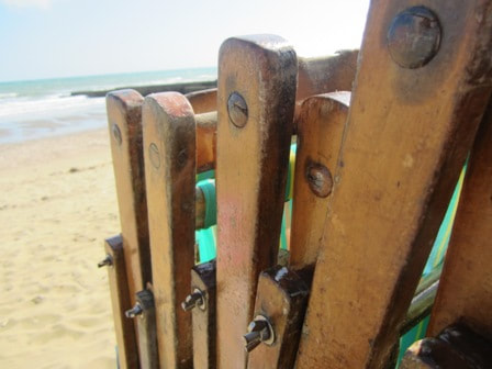 Deckchairs on the beach