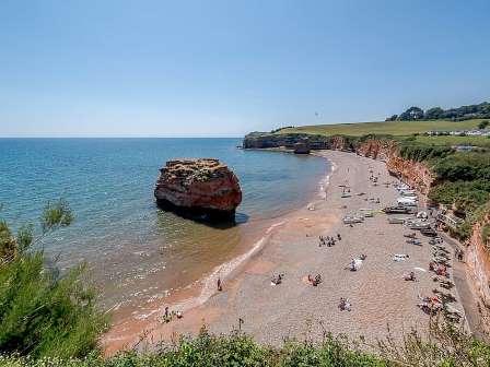 Beach at Ladram Bay Holiday Park