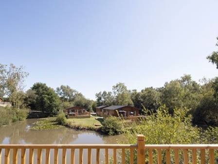 Dog friendly Warmwell holiday park lakeside view