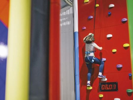 Landal Gwel an Mor climbing wall