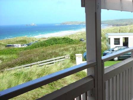 Sea views from dog friendly St Ives Bay in Cornwall