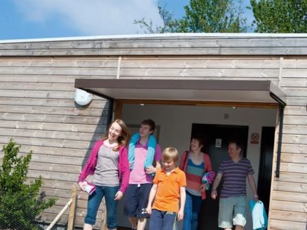 Washing facilities for campers and tourers at Haven Marton Mere