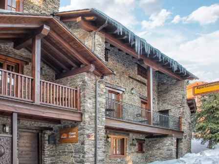 Exterior of Neilson Chalet Hotel Casale in El Tarter in Andorra 