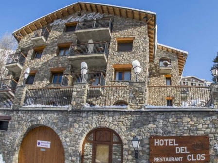 Exterior of Neilson Hotel Del Clos in El Tarter in Andorra