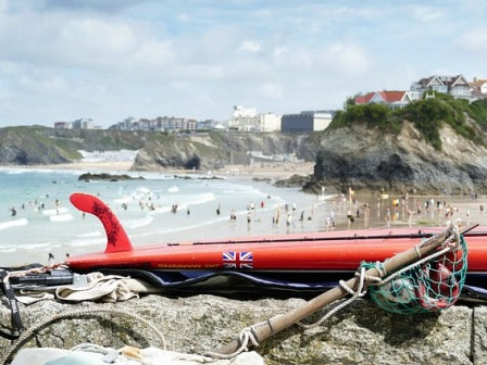 Surf board at Newquay