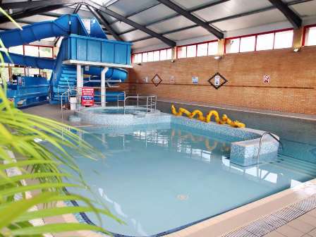 Swimming pool at Oakdene Forest Park in Dorset