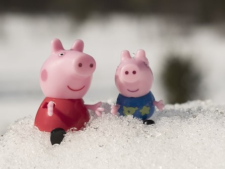 Peppa pig and george pig