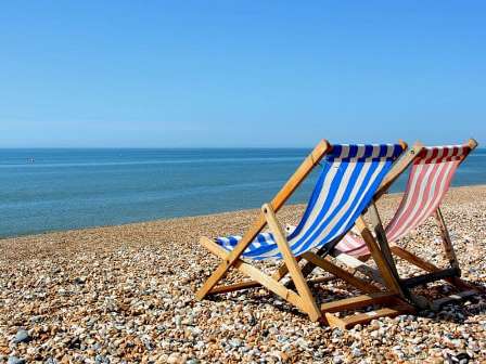 Beach near to Pevensey Bay Holiday Park