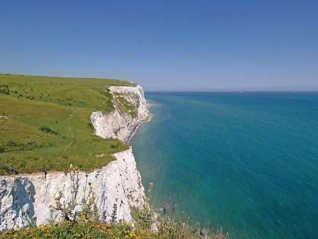 Cliffs near Park Resorts St Margaret's Bay Caravan Park