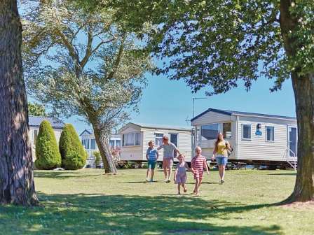 Caravans at St Margaret's Bay Holiday Park