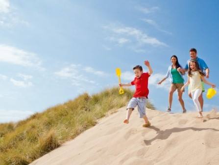 Beach near Presthaven holiday park