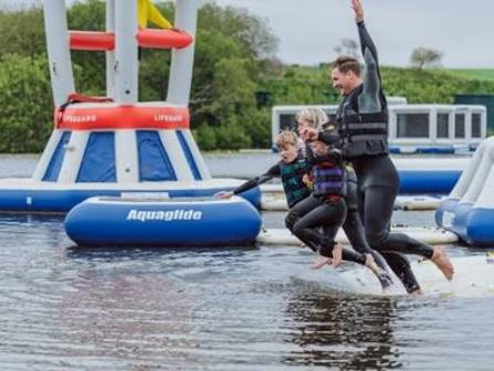 Aqua park at Retallack Resort and Spa