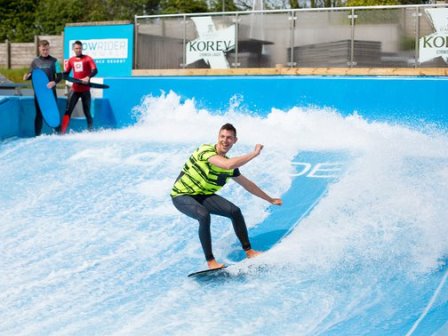 Flowrider surf machine at Retallack Resort and Spa