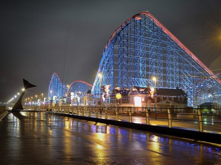 Rollercoaster in Blackpool