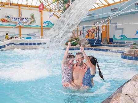 Family at Ruda Holiday Park in Devon