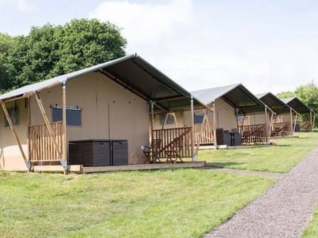 Safari tents at Nodes Point Isle of Wight